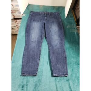 Gap Jeans Size 14 Womens Blue Denim Stretch Pants Ladies Mid Rise Jegging